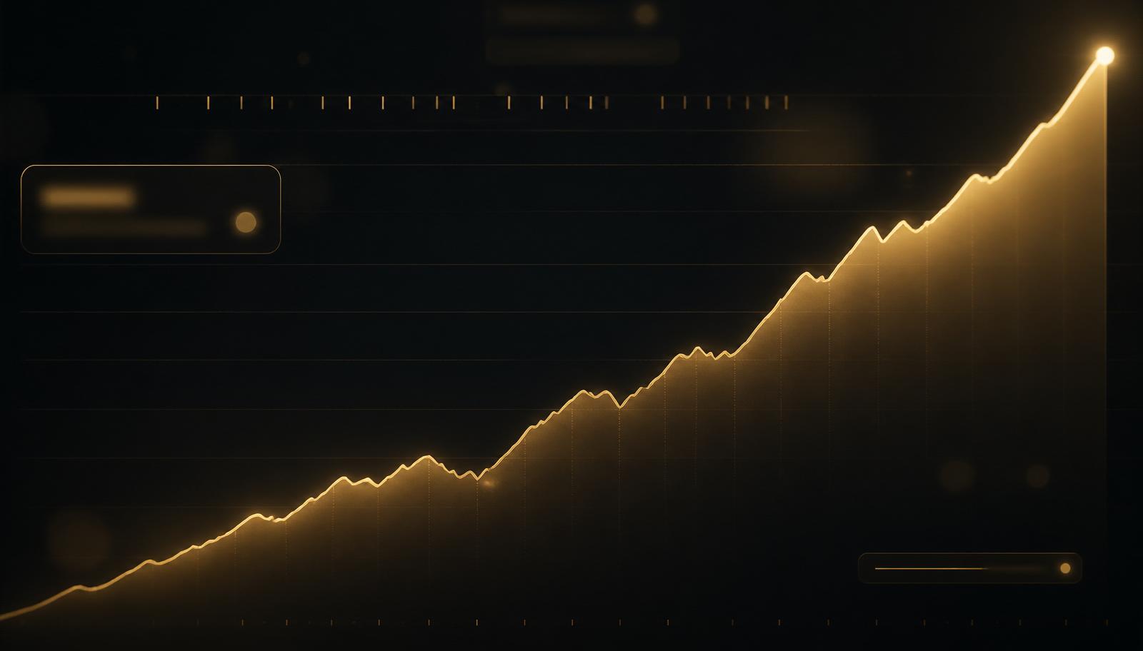 Premium financial growth chart